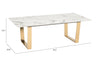 The Atlas Coffee Table White & Gold  Era and Style Inspired Home Decor 1