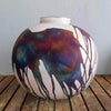 RAAQUU Large 13" Globe XL Vase PRE-ORDER Raku Ceramic Pottery by RAAQUU