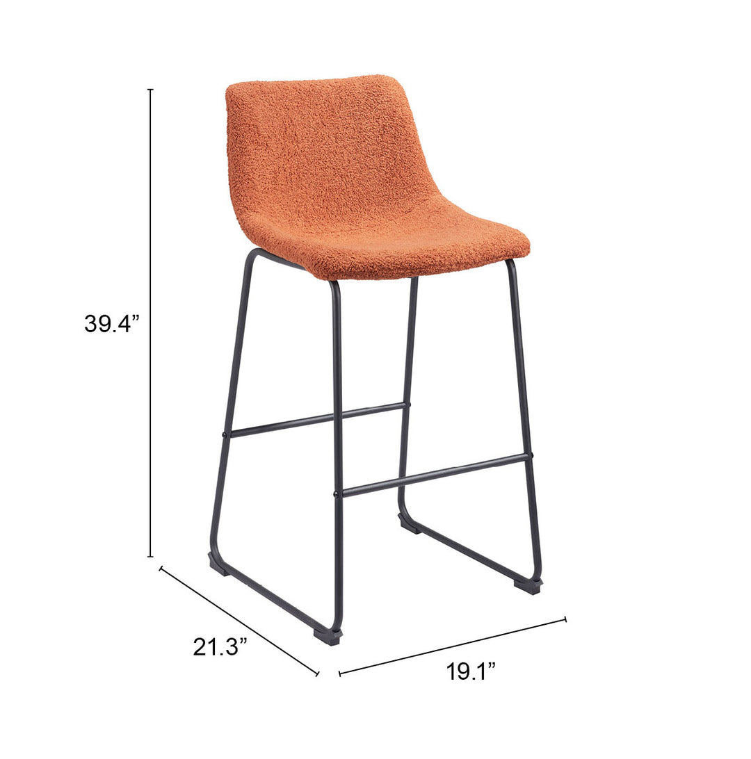 The Smart Barstool (Set of 2) Burnt Orange  Era and Style Inspired Home Decor 1