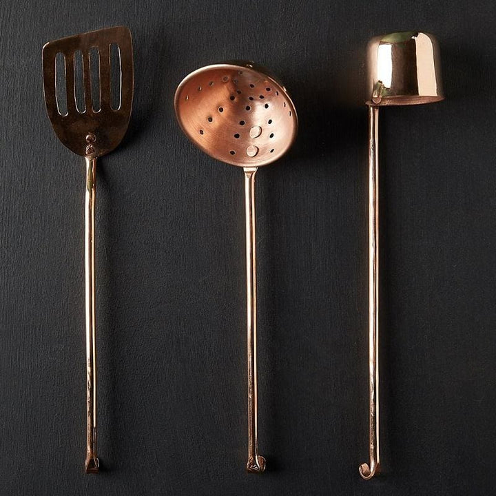 Set of 3 Copper Kitchen Tools