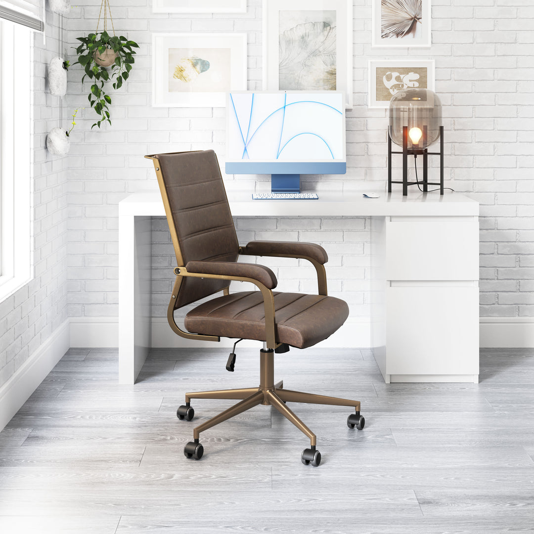 The Auction Office Chair Espresso  Era and Style Inspired Home Decor 1