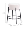 The Blanche Counter Stool (Set of 2) Ivory  Era and Style Inspired Home Decor 1