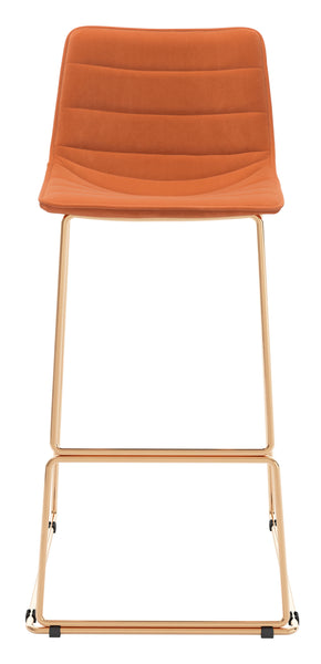 The Adele Barstool (Set of 2) Orange & Gold  Era and Style Inspired Home Decor 1