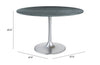 The Metropolis Dining Table Gray & Silver  Era and Style Inspired Home Decor 1