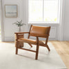 The Hendrix Antique Tan Leather Arm Chair Era and Style Inspired Home Décor 2