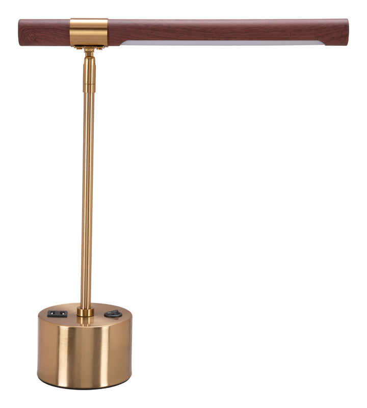 The Kippy Table Lamp Brown & Brass  Era and Style Inspired Home Decor 1