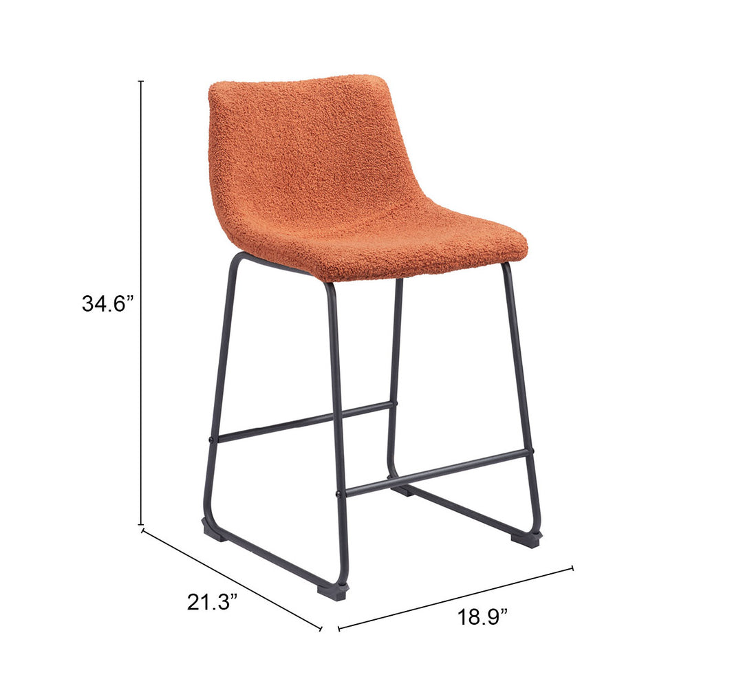 The Smart Counter Stool (Set of 2) Burnt Orange  Era and Style Inspired Home Decor 1