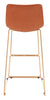 The Adele Barstool (Set of 2) Orange & Gold  Era and Style Inspired Home Decor 1