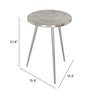 The Politik Side Table Silver  Era and Style Inspired Home Decor 1