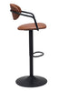 The Kirby Barstool Vintage Brown & Black  Era and Style Inspired Home Decor 1