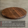 Small Round Walnut Charcuterie Board by Virginia Boys Kitchens