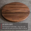 Large Round Walnut Wood Charcuterie Board by Virginia Boys Kitchens