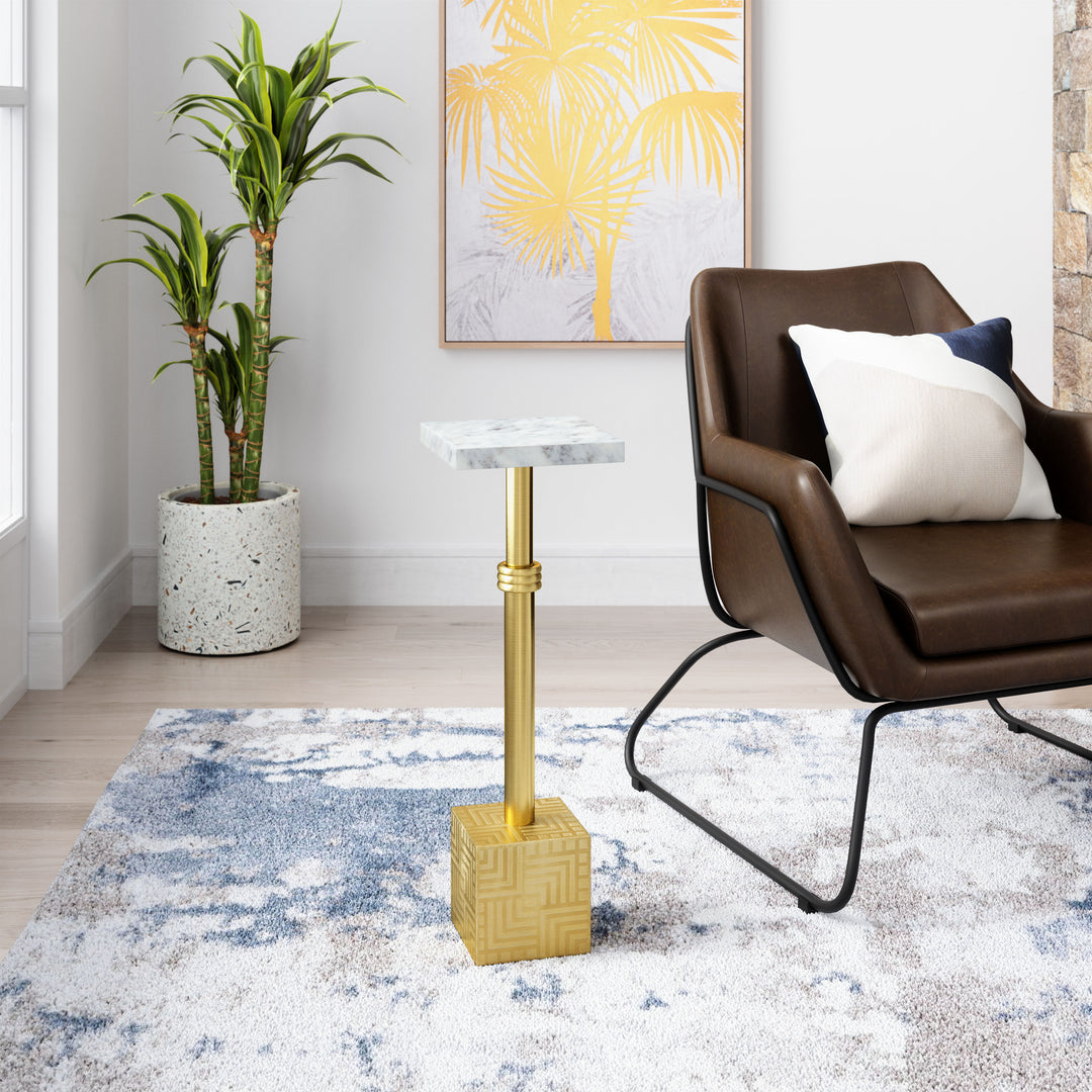 The Josef Side Table White & Gold  Era and Style Inspired Home Decor 1