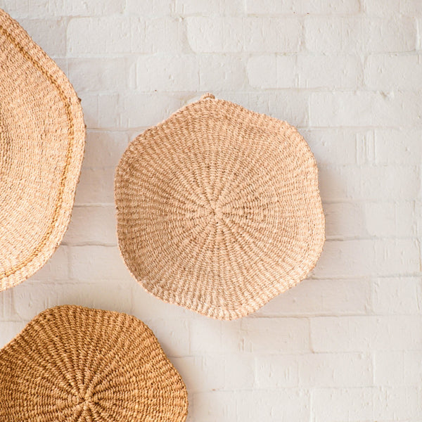 Scallop Wall Baskets, Medium - Wall Art Baskets