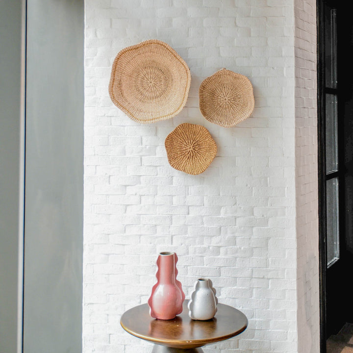 Scallop Wall Baskets, Medium - Wall Art Baskets