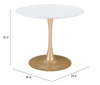 The Opus Dining Table White & Gold  Era and Style Inspired Home Decor 1