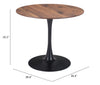 The Opus Dining Table Brown & Black  Era and Style Inspired Home Decor 1