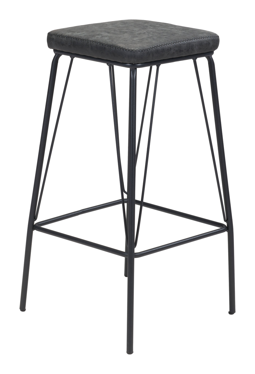 The Samuel Barstool (Set of 2) Vintage Black  Era and Style Inspired Home Decor 1