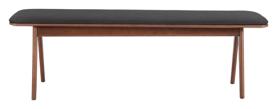 The Kazwali Bench Black & Walnut  Era and Style Inspired Home Decor 1