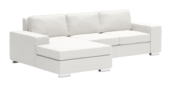 The Brickell Sectional White  Era and Style Inspired Home Decor 1