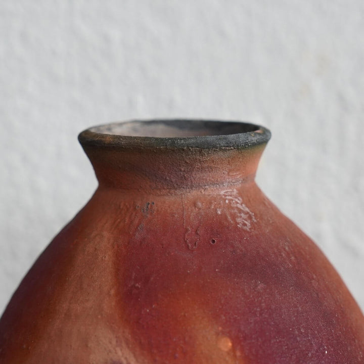 Yama Ceramic Raku Pottery Vase by RAAQUU