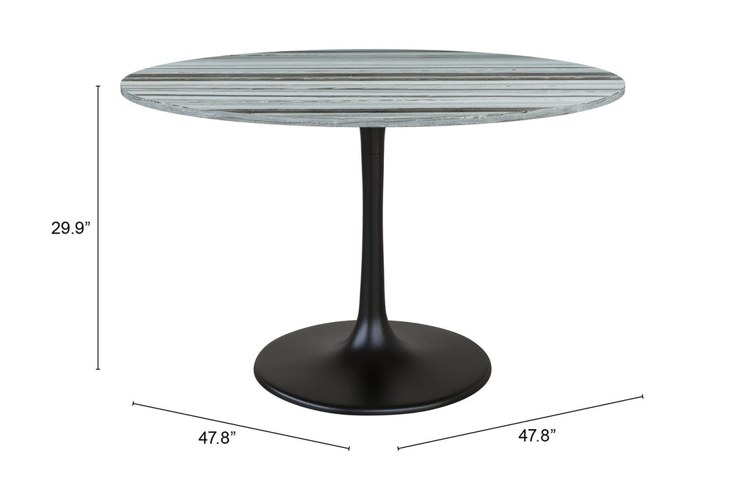 The Central City Dining Table Gray & Black  Era and Style Inspired Home Decor 1