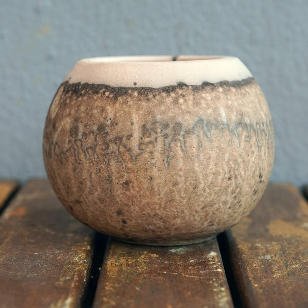 Zen Ceramic Raku Pottery Vase by RAAQUU