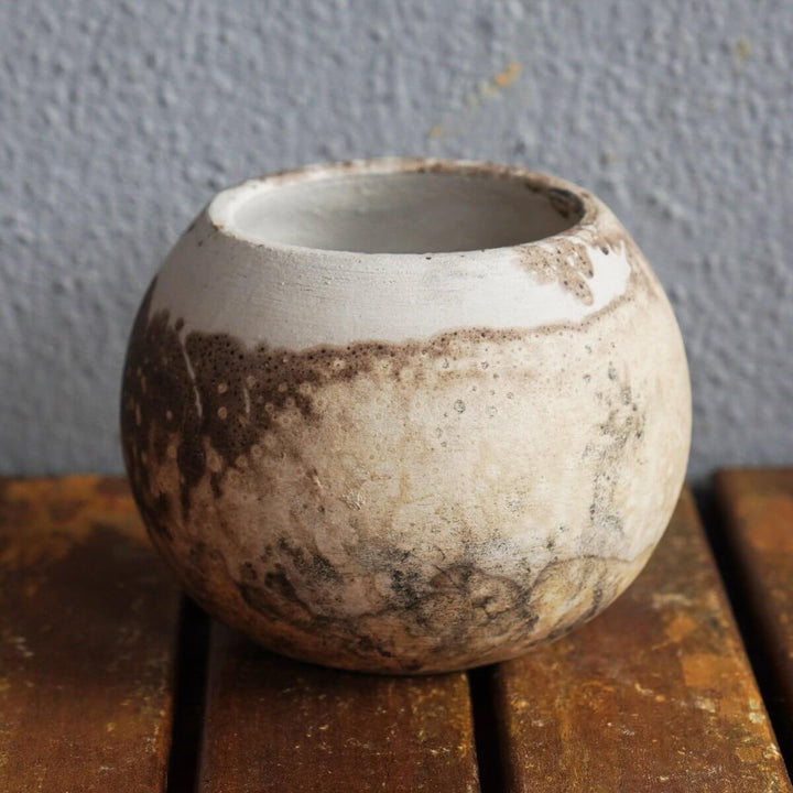 Zen Ceramic Raku Pottery Vase by RAAQUU