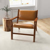 The Hendrix Antique Tan Leather Arm Chair Era and Style Inspired Home Décor 4