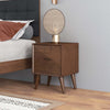 The Alexandra Brown Night Stand With 2 Drawers Era and Style Inspired Home Décor 3